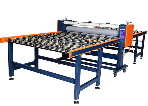 Latest company case about MF1950-B2 Flatbed Laminator Delivered to Romania for Large Format Glass Panel Applications
