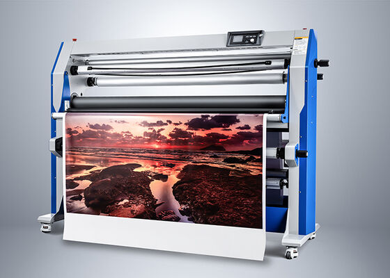 Quality  Dual Side Industrial Laminating Equipment 13 Inch Hot And Cold Laminator Machine 110V factory