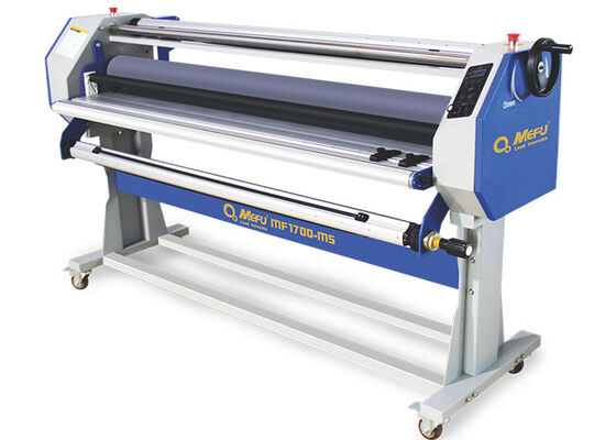 Bubble Free Manual Laminators 64 Inches Semi Automatic Laminating Machine Silver / Black