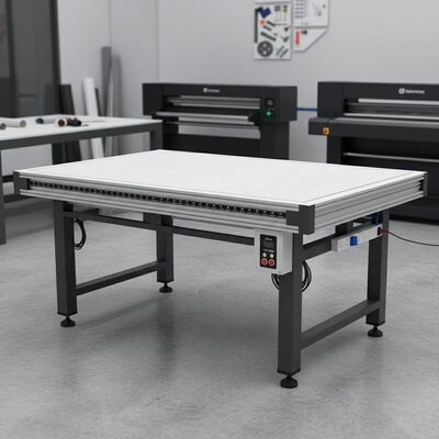 Adjustable Height Range 800mm 1200mm Flatbed Applicator Table with 110V 220V Power Supply and Mounting Providing Stable Application Platform