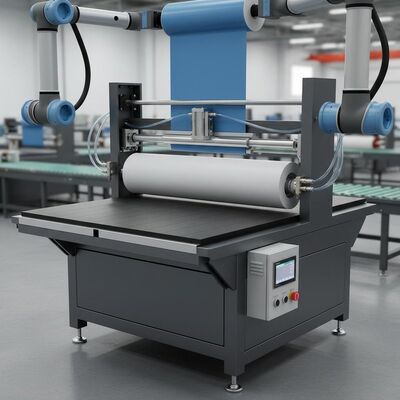 Mounting pneumatic flatbed applicator with silicon roller engineered to enhance efficiency in automated assembly operations