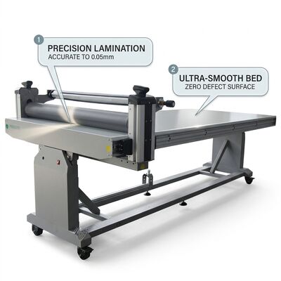 Multi Film Thickness Compatible Flatbed Applicator For BOPP PET Vinyl Mounting