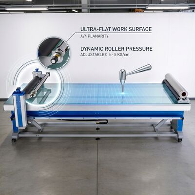 Max. Lamination Size 1600 × 3200 Mm Flatbed Applicator For Large-Format Signage Mounting